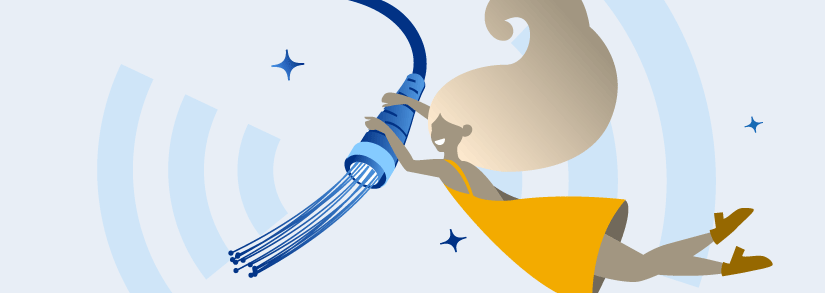 Fibra óptica Internet